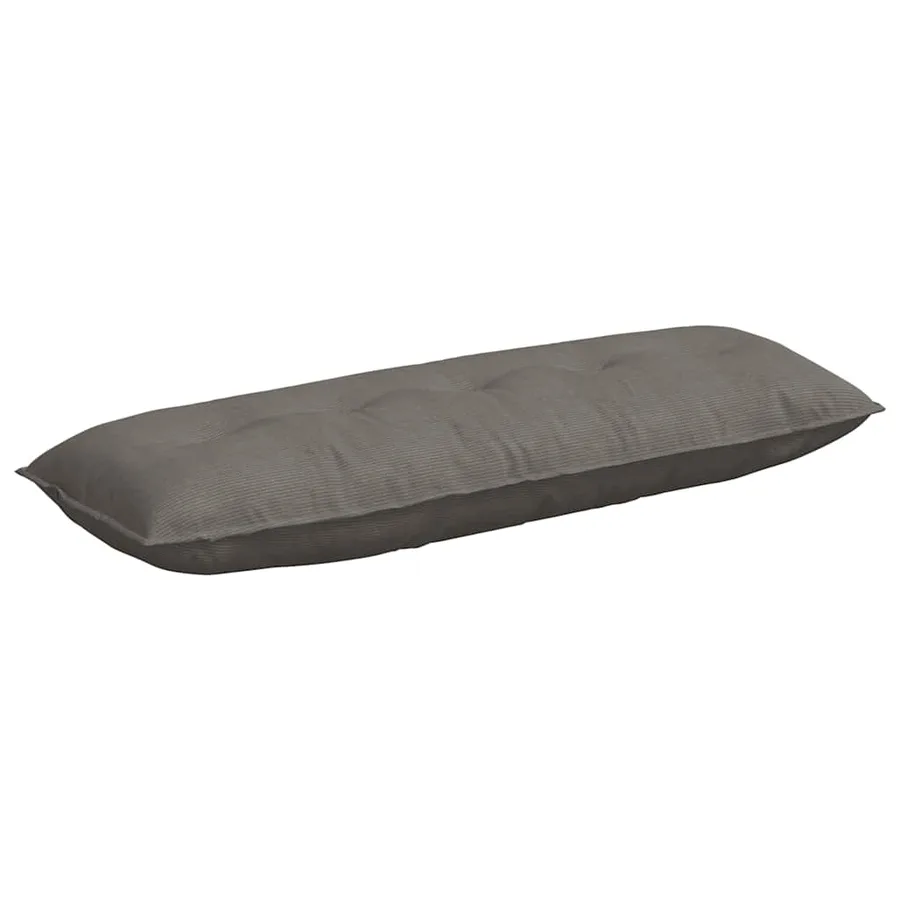 Coussin de Dos Gris clair 140 x 50 cm Tissu en velours côtelé - 2