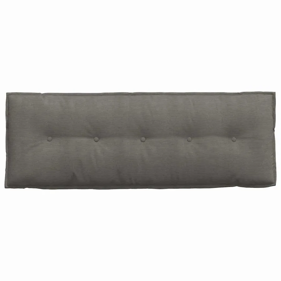Coussin de Dos Gris clair 140 x 50 cm Tissu en velours côtelé - 6