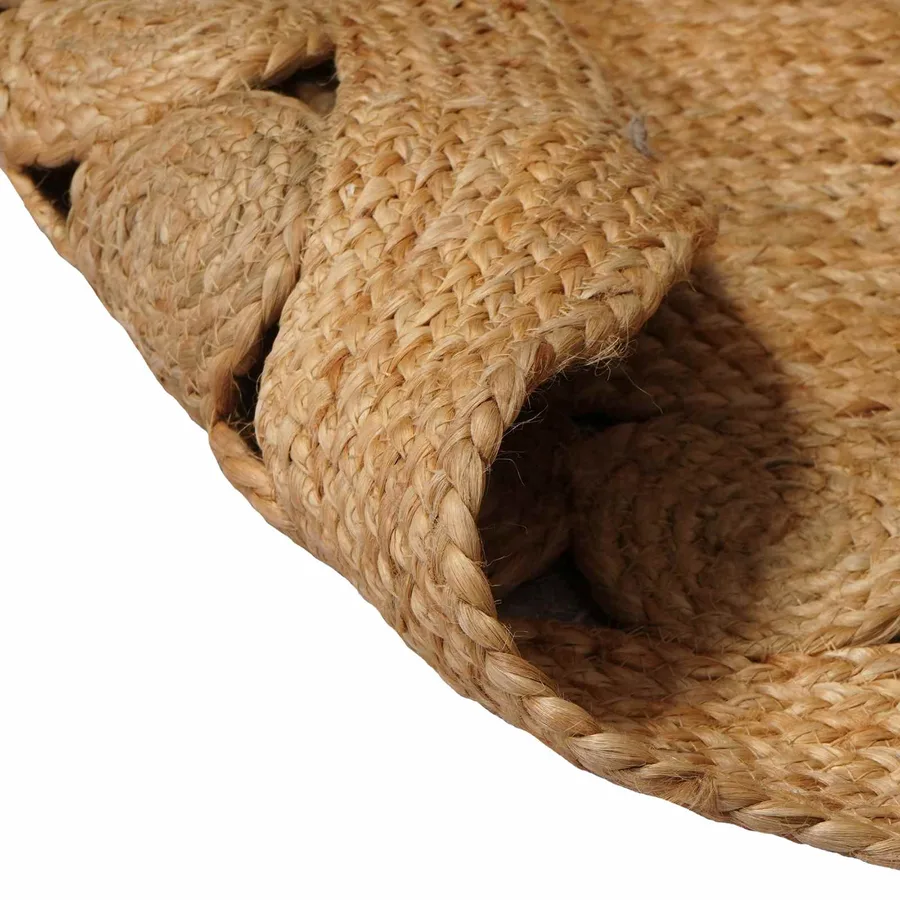 Tapis de surface Naturel Ø 210 cm Jute - 5