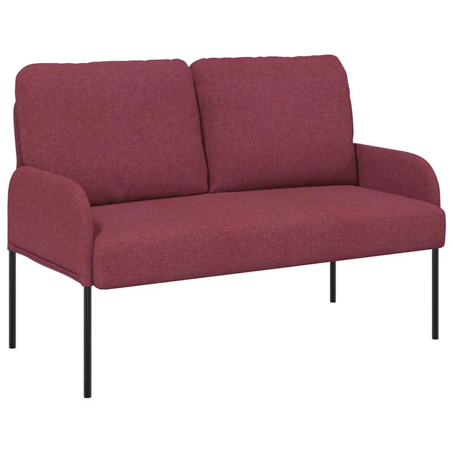 Canapés avec coussin 110cm Bordeaux Contreplaqué - 2