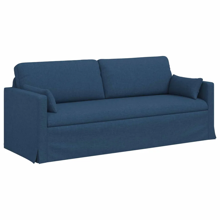 Canapé Bleu 198 x 78 x 80 cm tissu - 2
