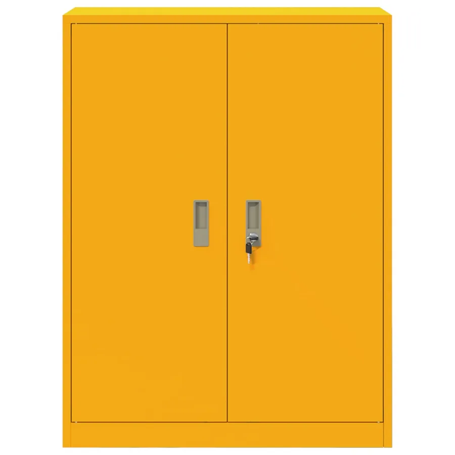Armoire de rangement Jaune moutarde 80 x 40 x 105 cm Acier - 6