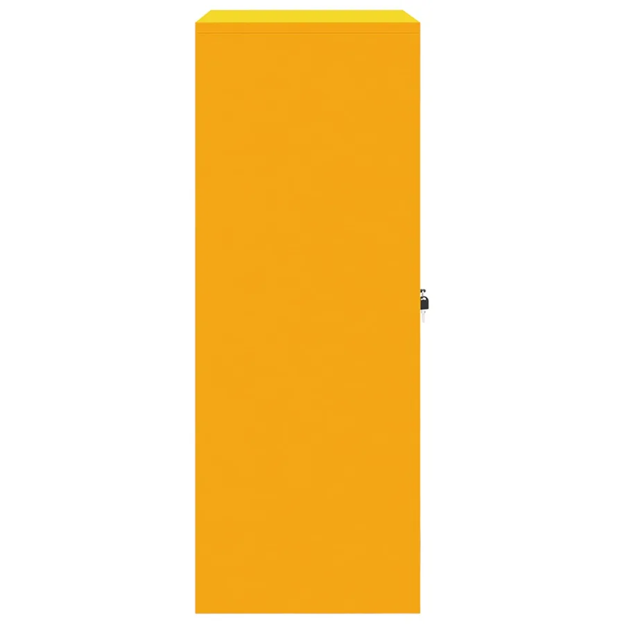 Armoire de rangement Jaune moutarde 80 x 40 x 105 cm Acier - 7