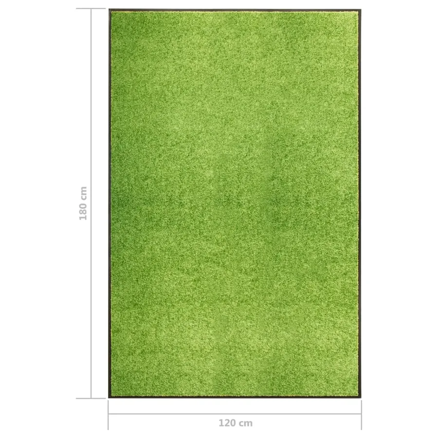 Paillasson lavable Vert 120x180 cm - 6