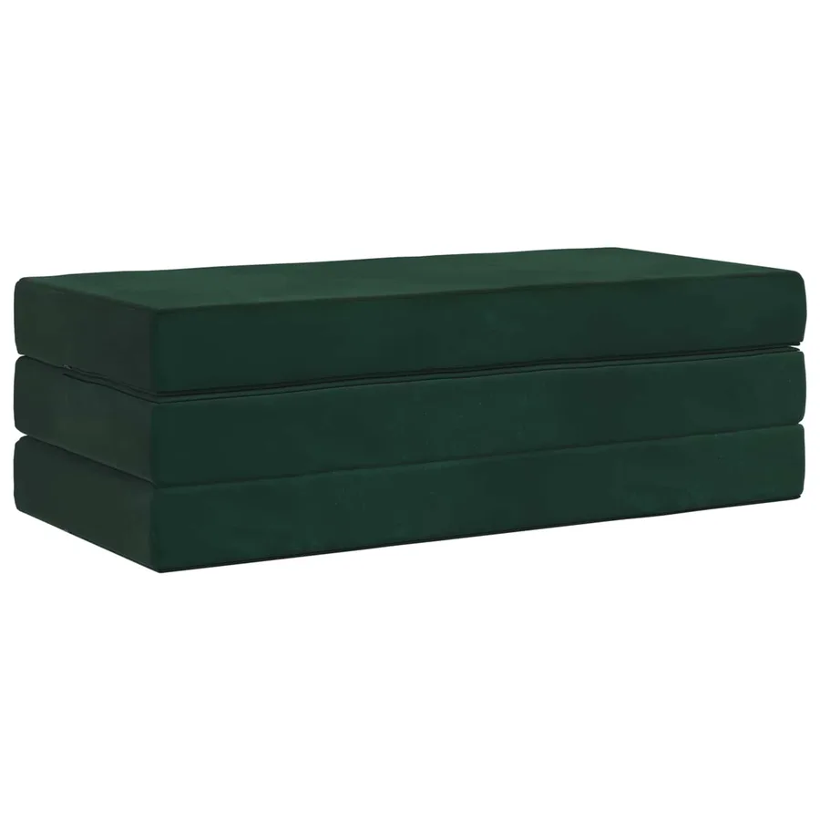Canapé-lit pliable 140 x 67 x 45 cm Vert foncé - 3