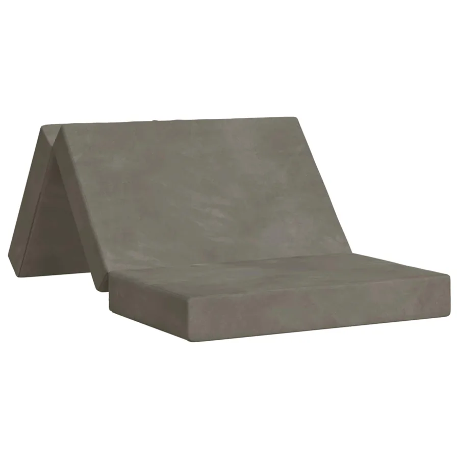 Canapé-lit pliable 80 x 67 x 45 cm Gris clair - 2