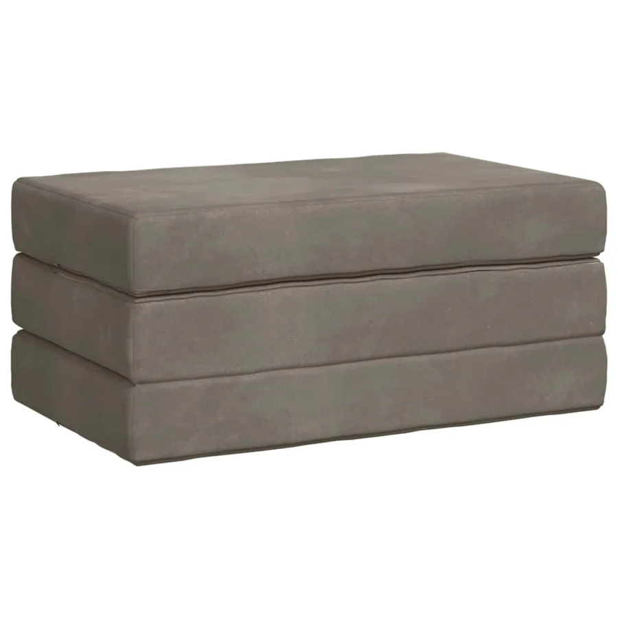 Canapé-lit pliable 80 x 67 x 45 cm Gris clair - 3