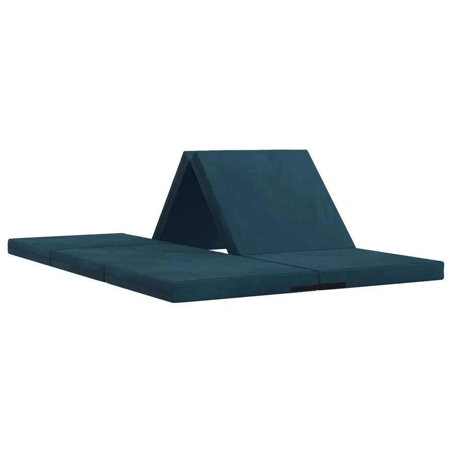 Canapé-lit pliable 140 x 67 x 45 cm Bleu - 2