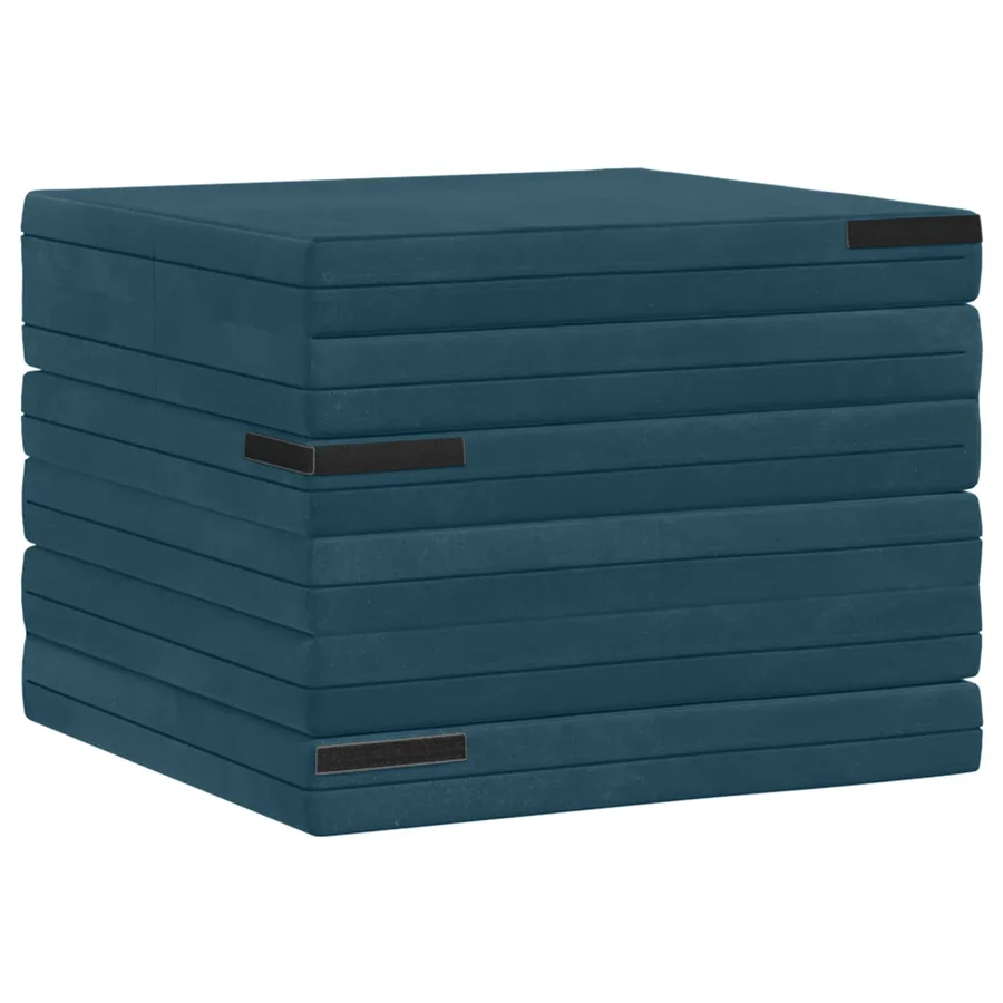 Canapé-lit pliable 140 x 67 x 45 cm Bleu - 4