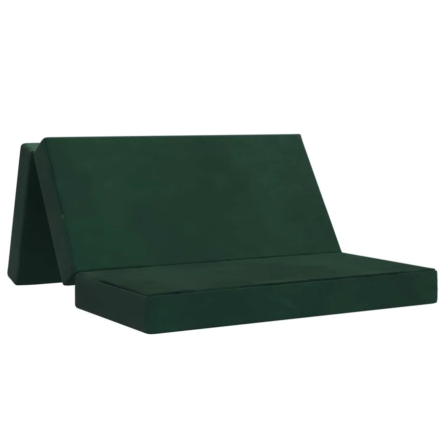 Canapé-lit pliable 120 x 67 x 45 cm Vert foncé - 2