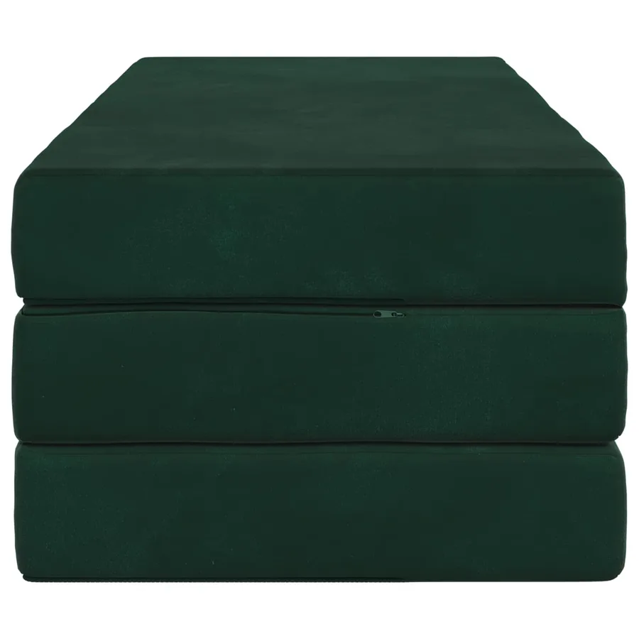 Canapé-lit pliable 120 x 67 x 45 cm Vert foncé - 4
