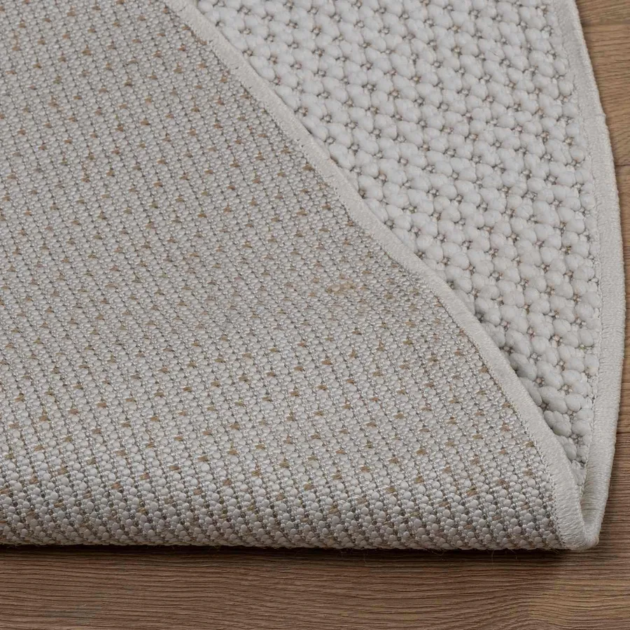 Tapis de surface Rond LUGO Crème Ø 160 CM Polyester - 5