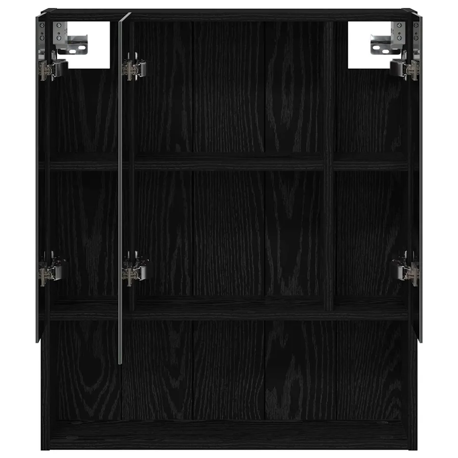 Armoire Miroir de Salle de Bain Chêne noir 60 x 14.5 x 70 cm - 6