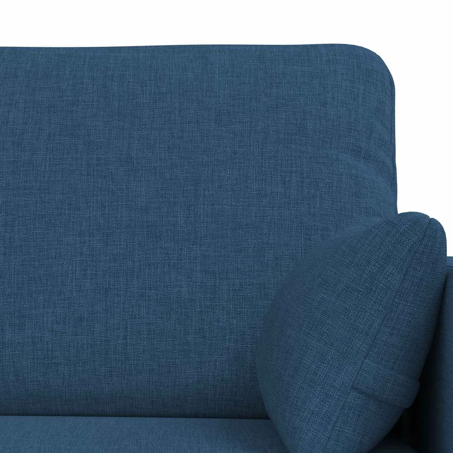 Ensemble de Canapés 2 pcs Bleu 158 x 78 x 80 cm tissu - 6