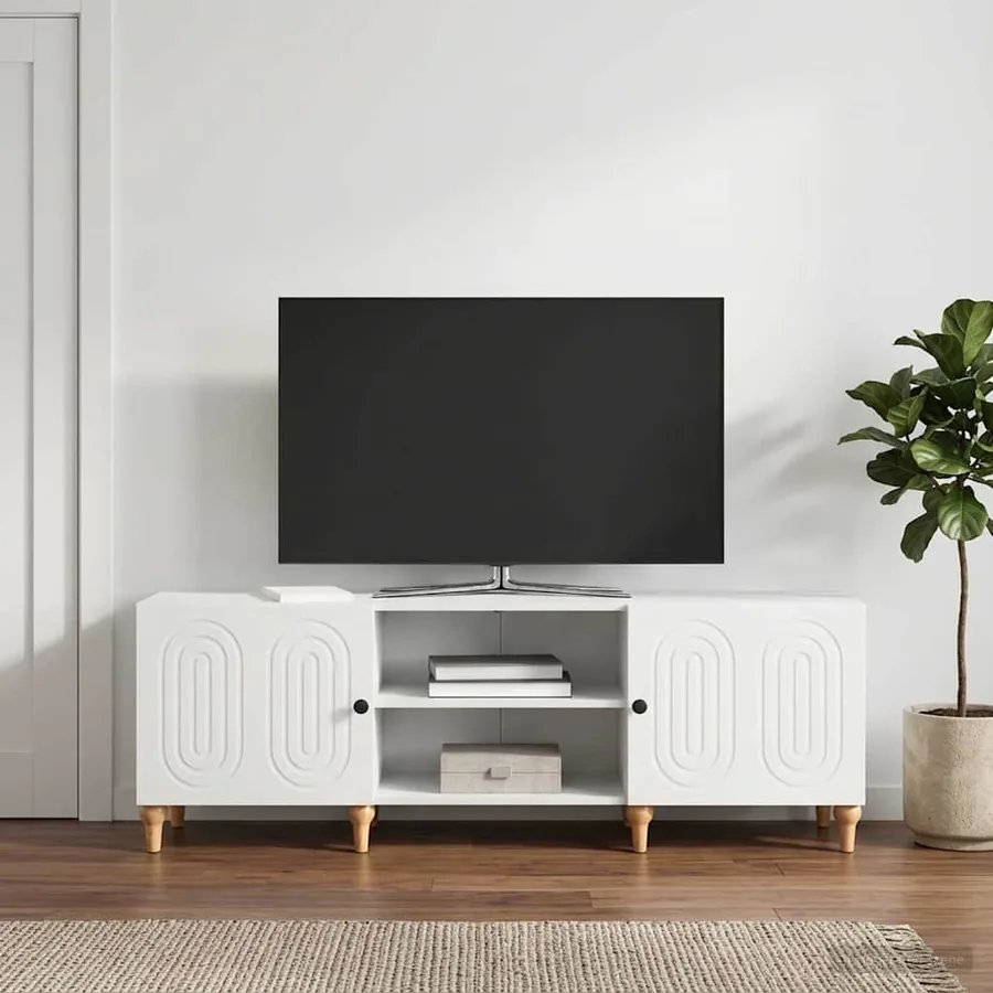 Meuble TV Blanc 150 x 31 x 50 cm Bois d'ingénierie