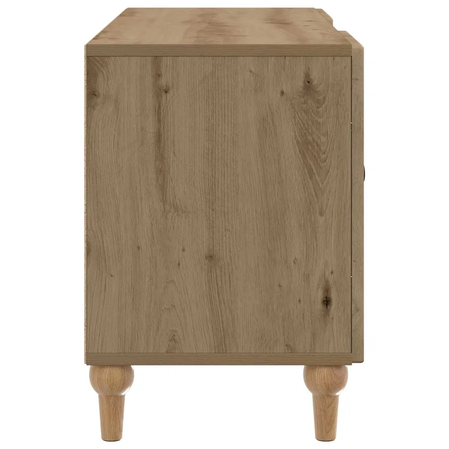 Meuble TV 102 x 34,5 x 50 cm Chêne artisanal Bois d'ingénierie - 7