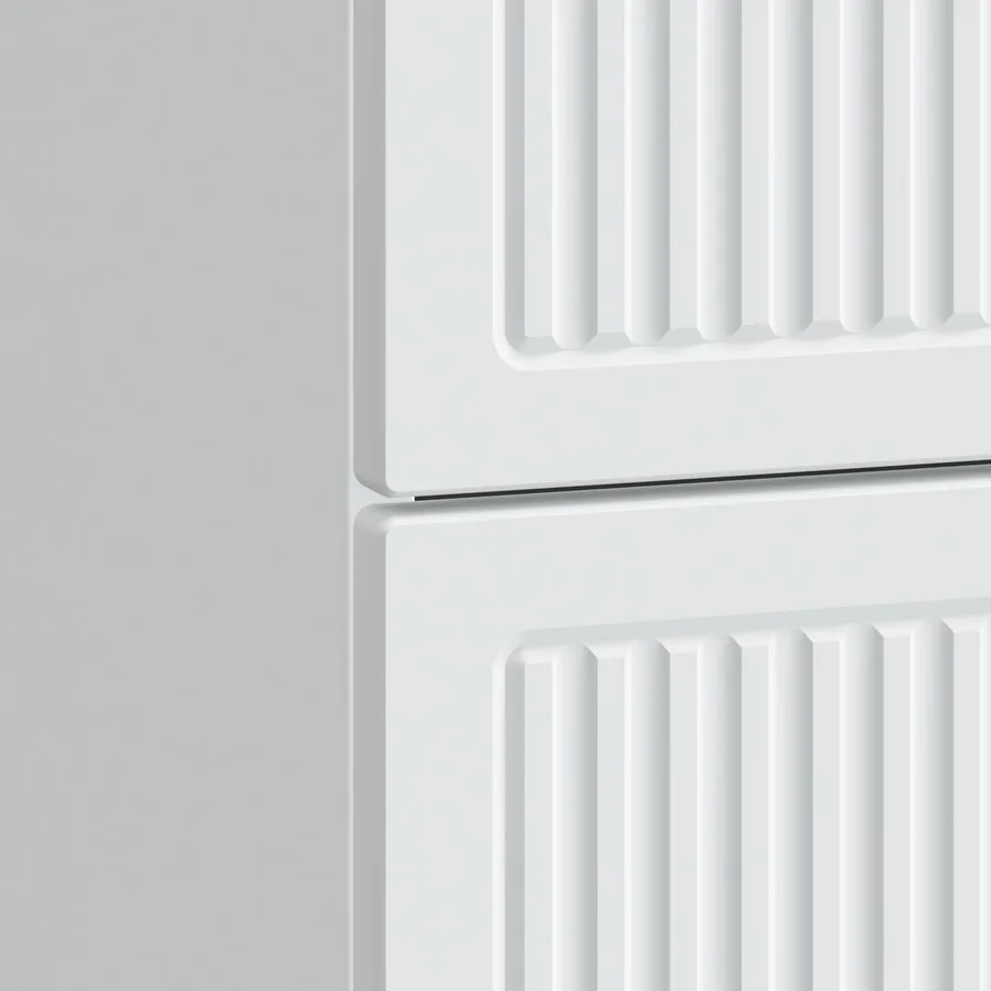 Cabinet de chevet avec tiroir 2 pcs Blanc 43 x 34,5 x 47,5 cm - 8