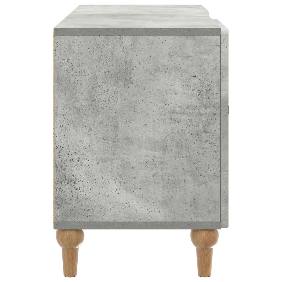 Meuble TV Gris béton 102 x 34,5 x 50 cm Bois d'ingénierie - 7