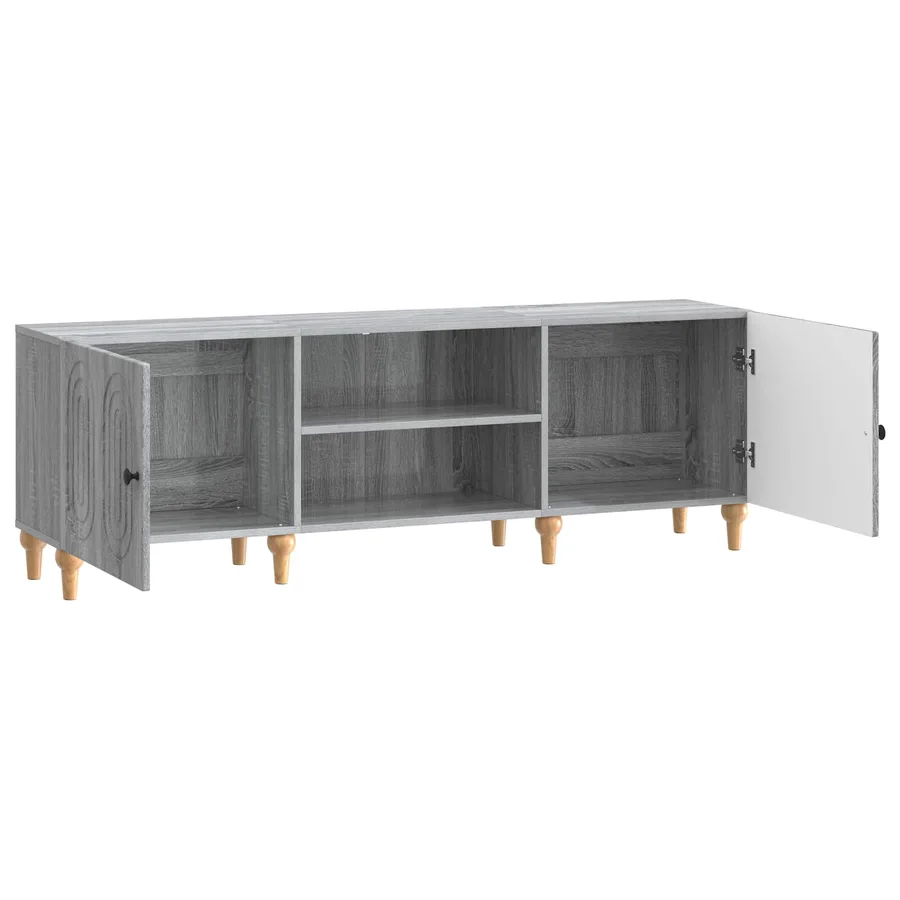 Meuble TV Sonoma gris 150 x 31 x 50 cm Bois d'ingénierie - 5
