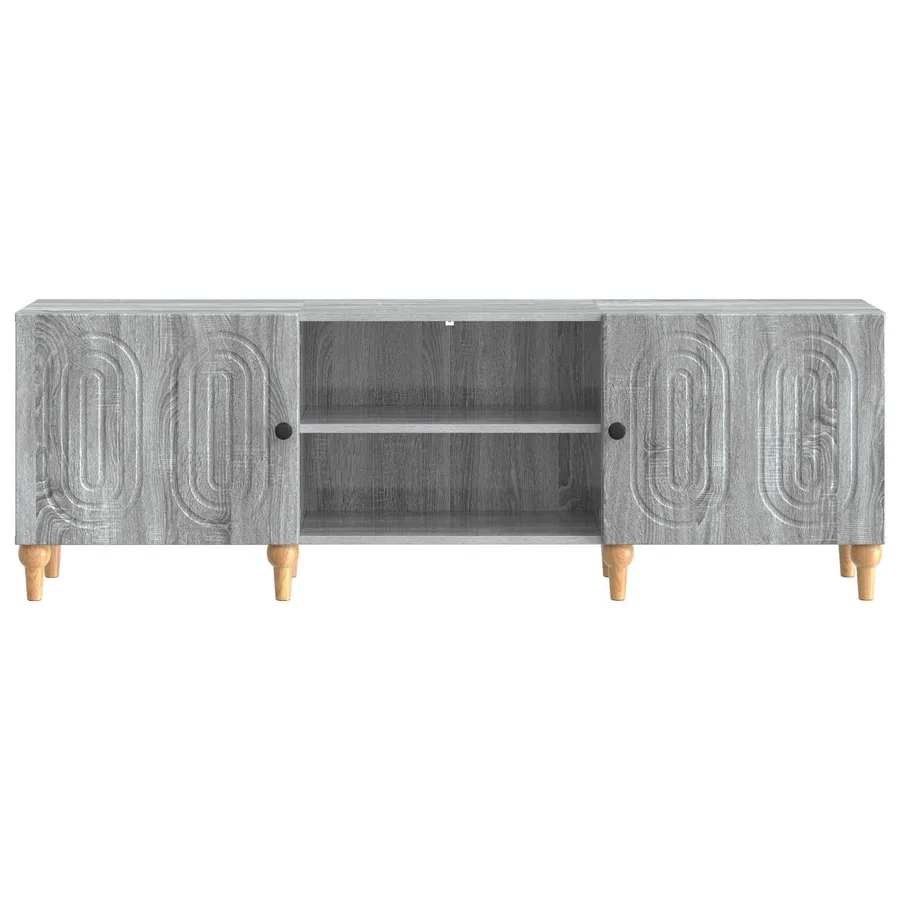 Meuble TV Sonoma gris 150 x 31 x 50 cm Bois d'ingénierie - 6