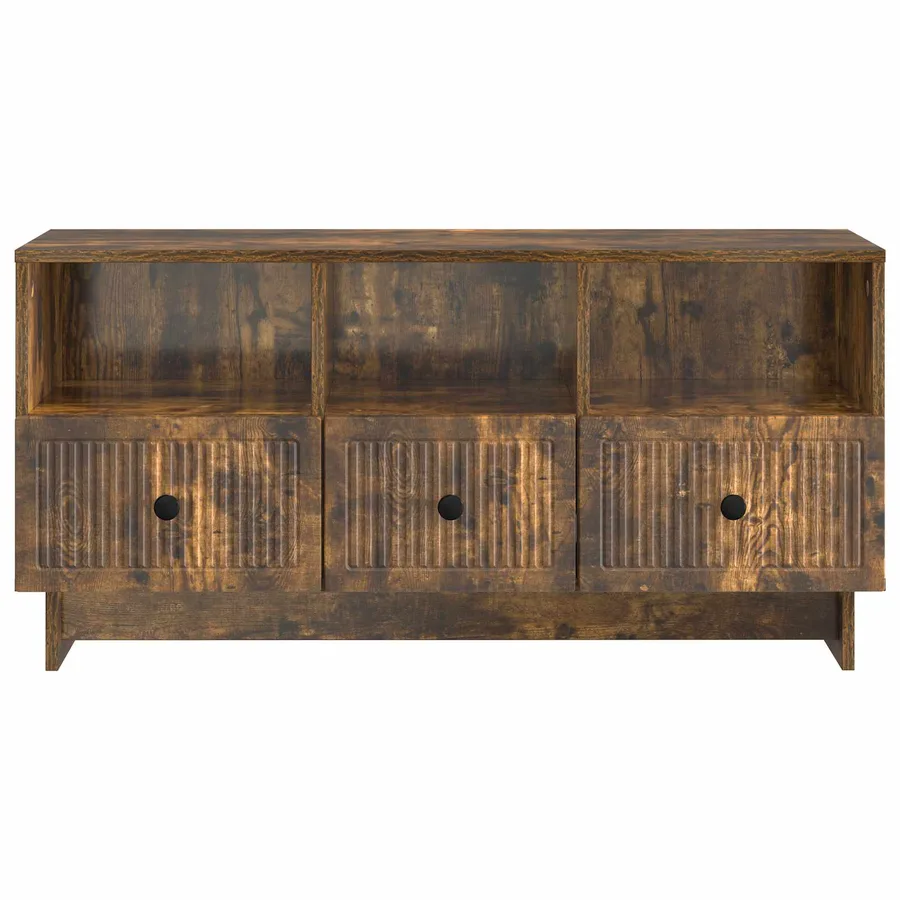 Meuble TV Chêne fumé 102 x 34,5 x 50 cm Bois d'ingénierie - 6