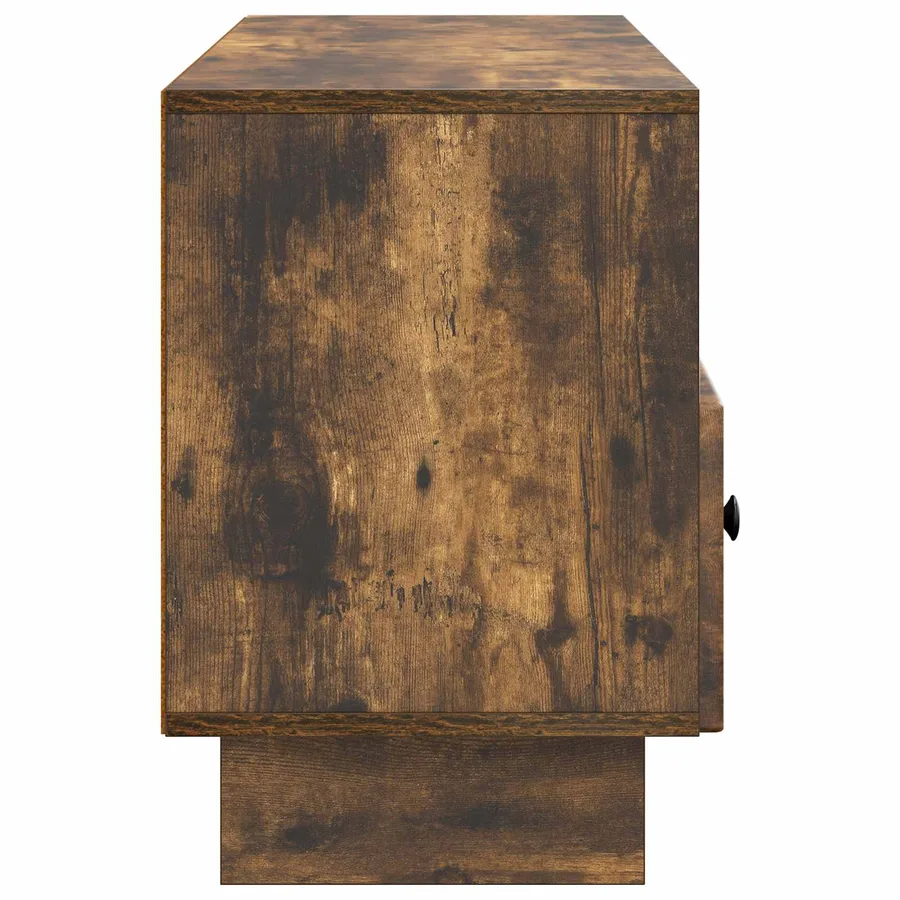 Meuble TV Chêne fumé 102 x 34,5 x 50 cm Bois d'ingénierie - 7