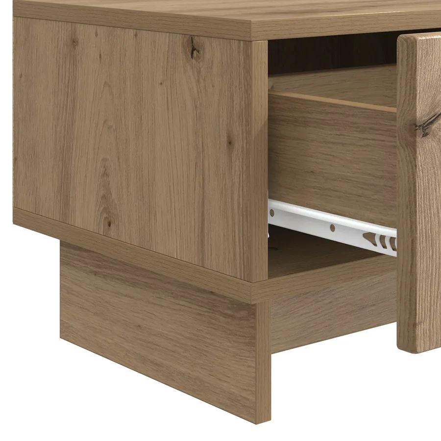 Meuble TV 147 x 34,5 x 30 cm Chêne artisanal Bois d'ingénierie - 9