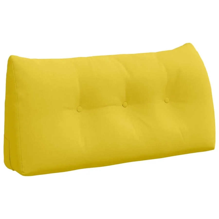 Coussin de Dos Jaune clair 100 x 24 x 50 cm tissu - 2