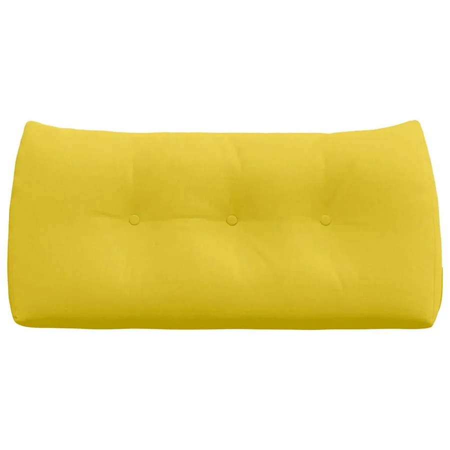Coussin de Dos Jaune clair 100 x 24 x 50 cm tissu - 6