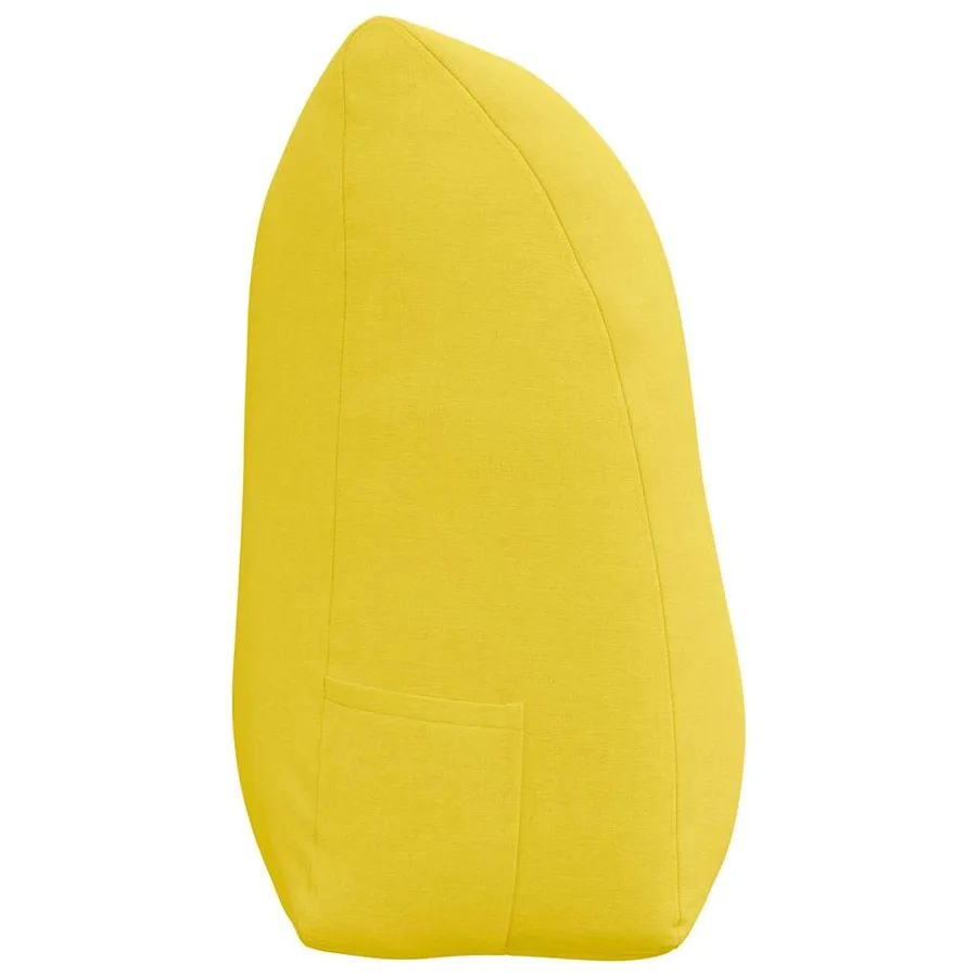 Coussin de Dos Jaune clair 100 x 24 x 50 cm tissu - 7