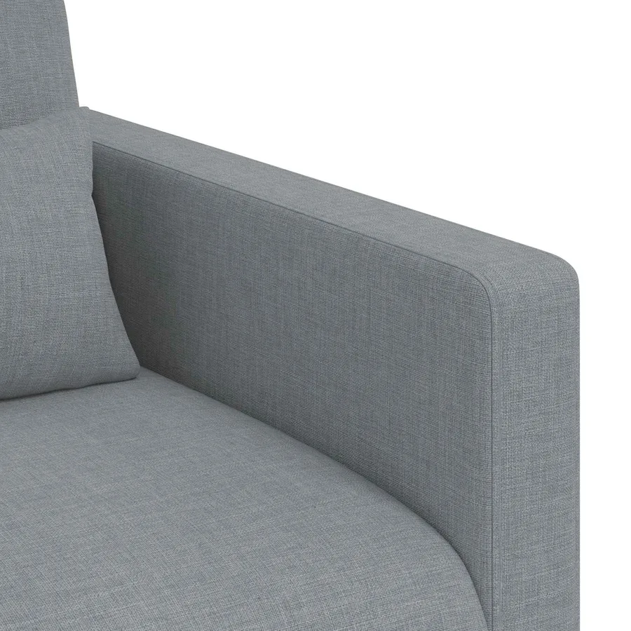 Ensemble de Canapés 2 pcs Gris clair 198 x 78 x 80 cm tissu - 7