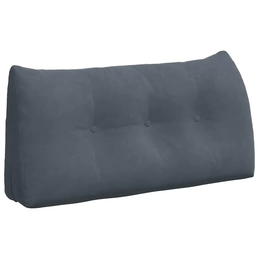 Coussin de Dos Gris foncé 100 x 24 x 50 cm Velours - 2