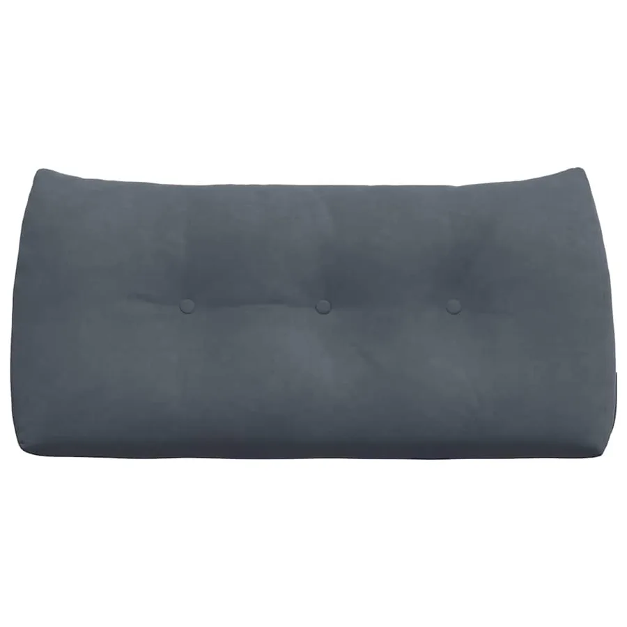 Coussin de Dos Gris foncé 100 x 24 x 50 cm Velours - 6