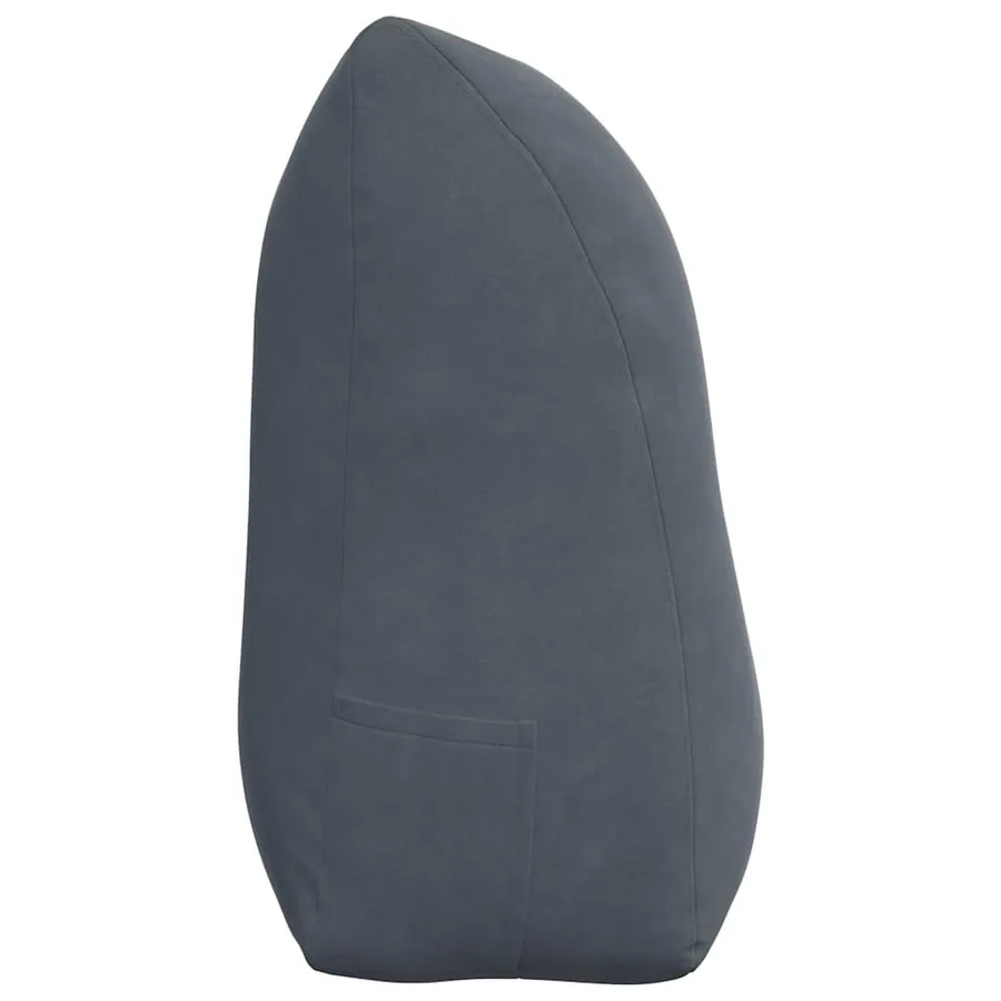 Coussin de Dos Gris foncé 100 x 24 x 50 cm Velours - 7