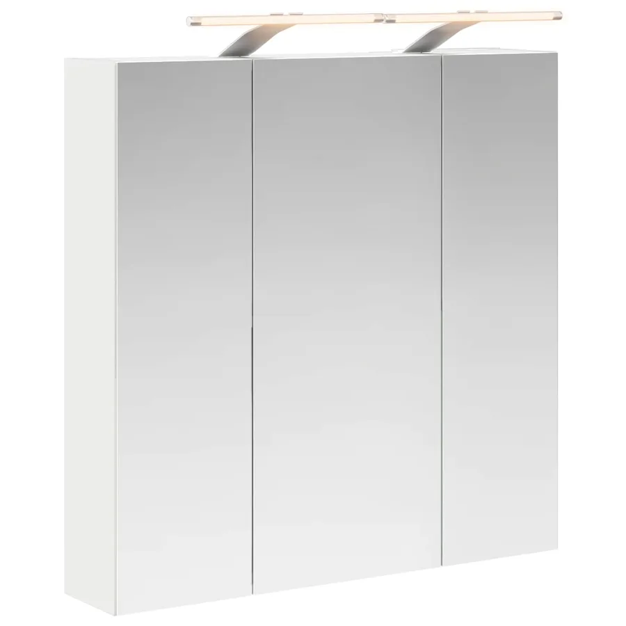 Armoire Miroir de Salle de Bain Blanc 70 x 14,5 x 70 cm - 2
