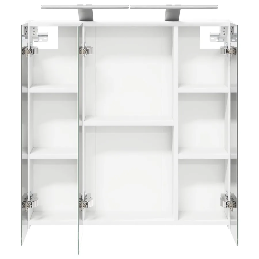Armoire Miroir de Salle de Bain Blanc 70 x 14,5 x 70 cm - 7