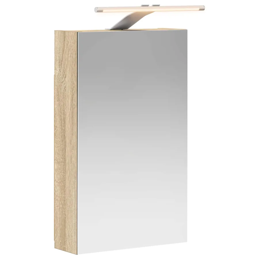 Armoire Miroir de Salle de Bain Chêne Sonoma 30 x 10,5 x 50 cm - 2