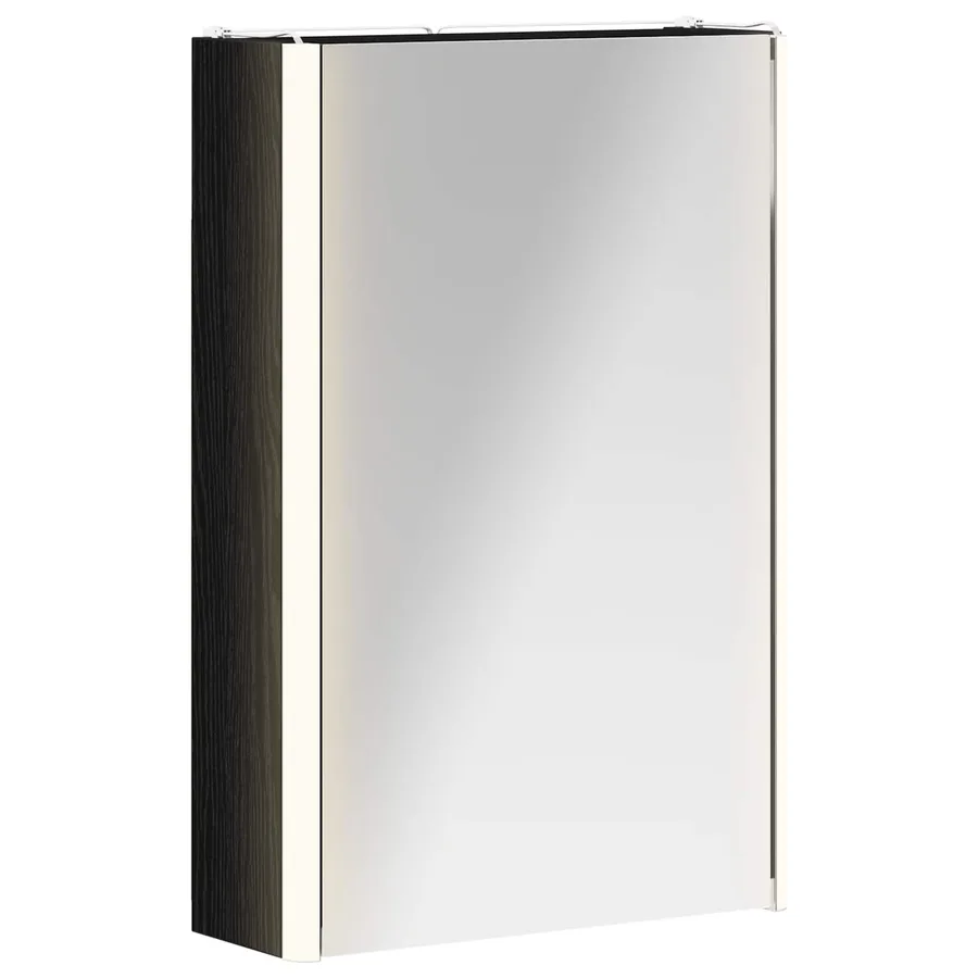Armoire Miroir de Salle de Bain Chêne noir 33 x 11,5 x 50 cm - 2