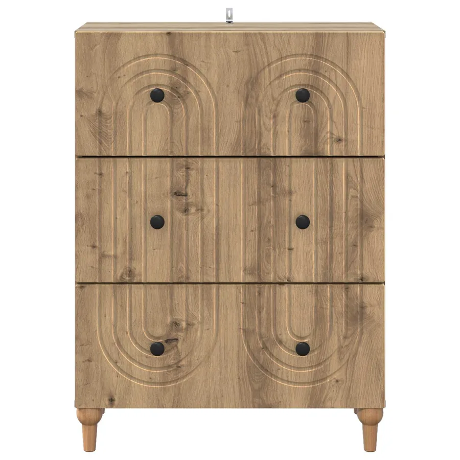 Armoire à tiroirs 66 x 34,5 x 90 cm Bois d'ingénierie - 6