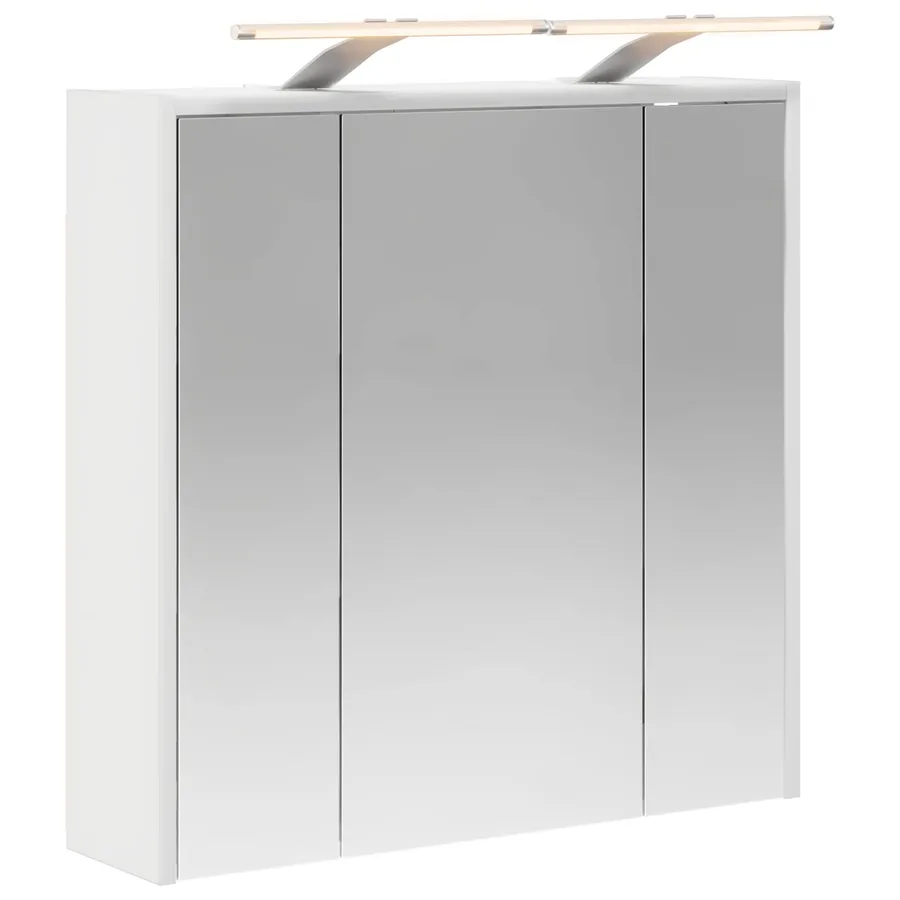 Armoire Miroir de Salle de Bain Blanc 63,5 x 16 x 62,5 cm - 2