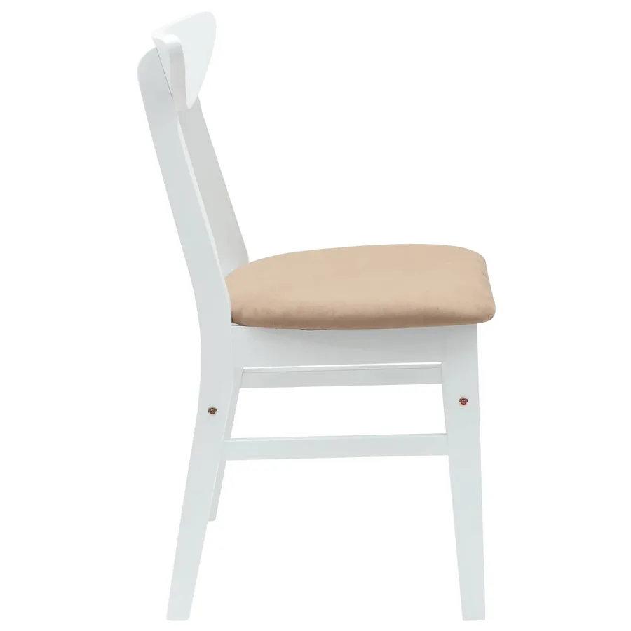 Chaises de salle à manger 2 pcs Blanc 42 x 47.5 x 81 cm - 6