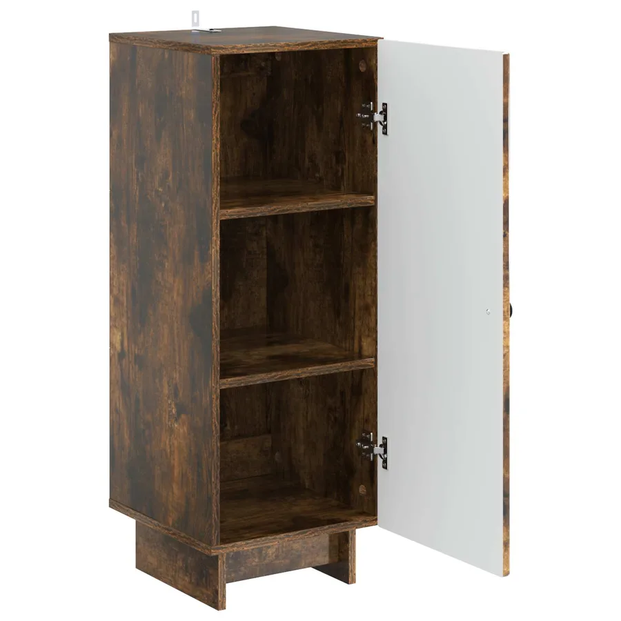 Buffet Chêne fumé 33 x 34,5 x 90 cm Bois d'ingénierie - 5