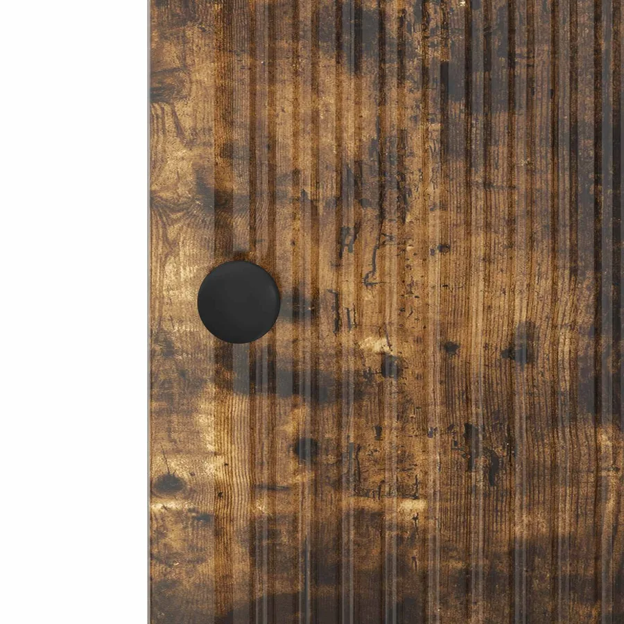 Buffet Chêne fumé 33 x 34,5 x 90 cm Bois d'ingénierie - 8