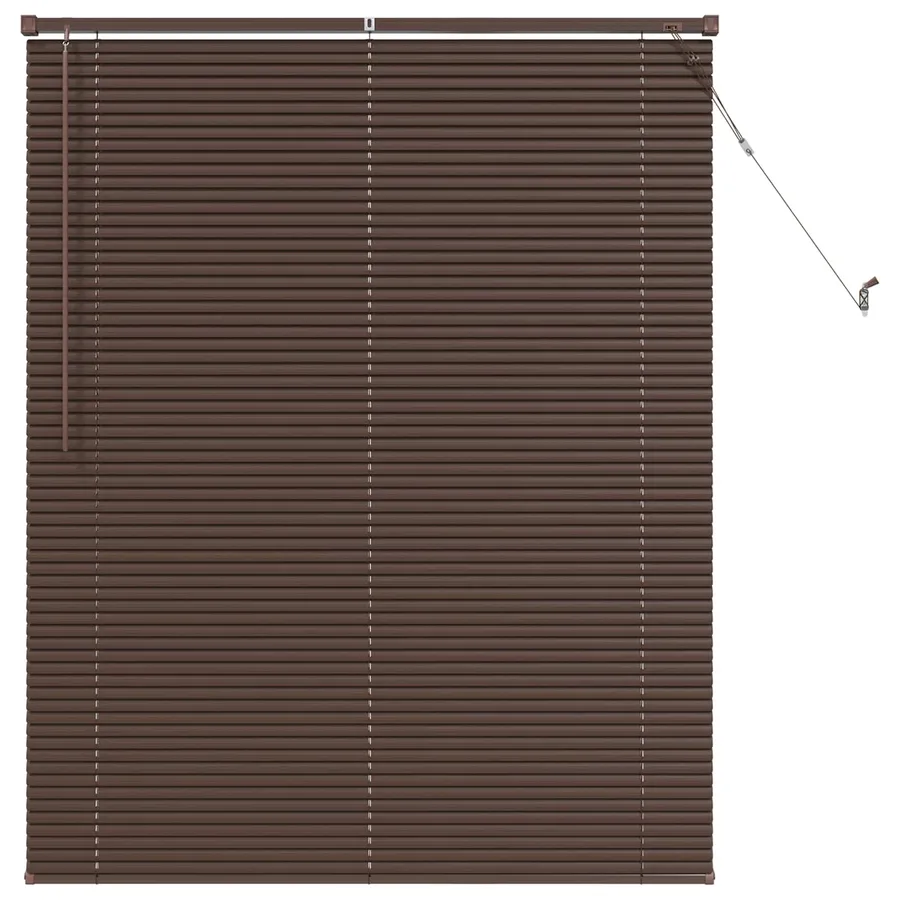 Store Vénitien Marron foncé avec motif 150 x 120 cm 25 mm PVC - 2