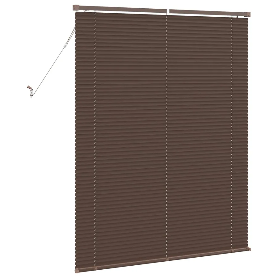 Store Vénitien Marron foncé avec motif 150 x 120 cm 25 mm PVC - 6