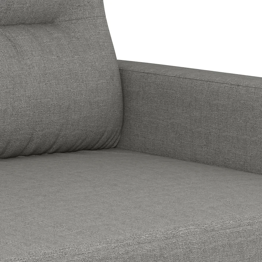 Canapé à 3 places Gris foncé 210 cm Tissu - 6