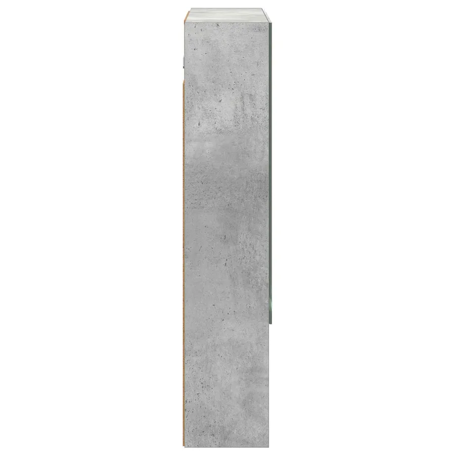 Armoire Miroir de Salle de Bain Gris béton 60 x 14.5 x 70 cm - 7