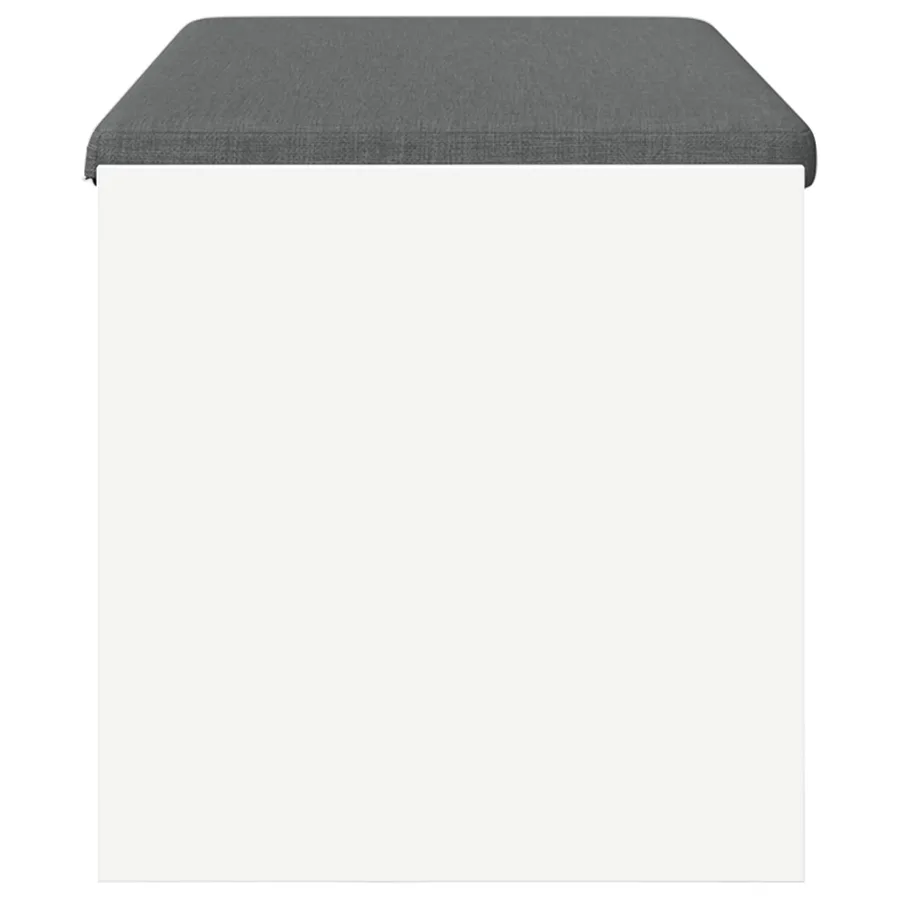 Banc d'entrée avec coussin Blanc 103 x 38 x 40 cm - 6
