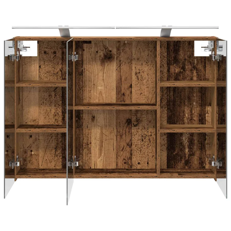 Armoire Miroir de Salle de Bain Bois ancien 100 x 14,5 x 70 cm - 7