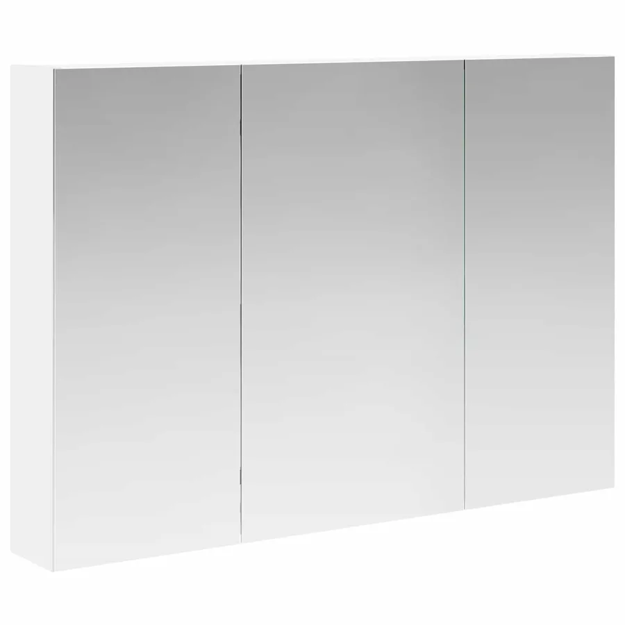 Armoire Miroir de Salle de Bain Blanc 100 x 14,5 x 70 cm - 2